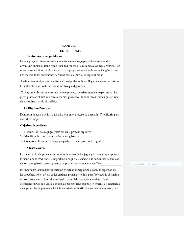 Jugos Gastricos | PDF | Digestión | Estómago