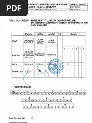 Po 7 5 03 Sv Emiterea Tp Prin Reconstituire Constituire Ultima Revizie 1 Pdf