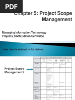 Chapter 5: Project Scope Management: Managing Information Technology Projects, Sixth Edition Schwalbe