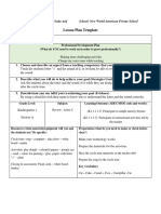 Lesson Plan Template: Name of Student Teacher: Nada Arif School: New World American Private School