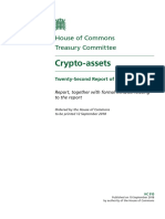 House of Commons Treasury Committee Crypto Assets