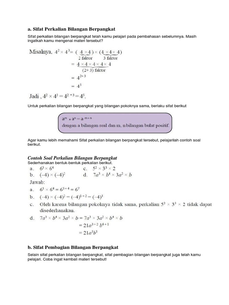 17++ Contoh soal materi pangkat negatif pembagian information