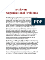 Leon Trotsky on Organisational Problems