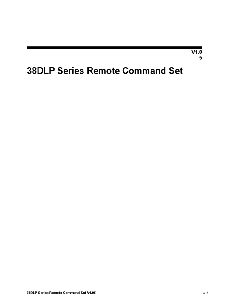 38DLP Remote Command | PDF | Byte | File Transfer Protocol