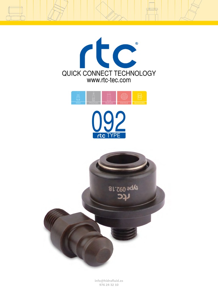 Serie 092 RTC Couplings | PDF | Manufactured Goods | Mechanical Engineering
