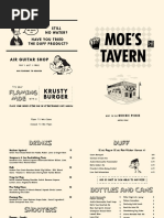 Nickel City's Moe's Tavern Menu