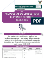 propuesta de clubes