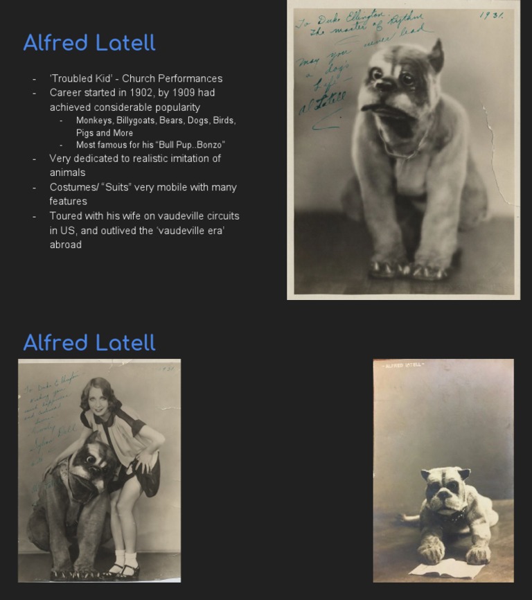 Alfred Latell: Vaudeville Animal Acts | PDF | Art