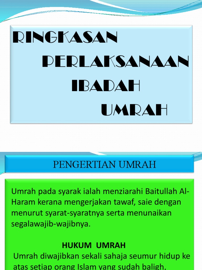 Pdf Panduan Mengerjakan Umrah Researchgate