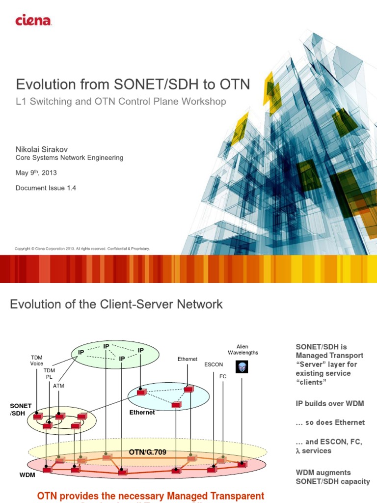 Evolution from SONET/SDH to OTN | PDF | Wavelength Division ...