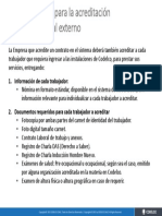 Requisitos para La Acreditaci N de Personal Externo