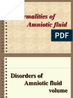 Abnormalities of Amniotic Fluid
