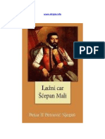 Petar II Petrovic Njegos Lazni Car Scepan Mali PDF