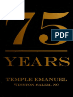75 Years: Temple Emanuel, Winston-Salem, N.C.
