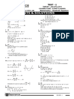 Clinic Class Test 1 M E Sol PDF