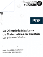 La Olimpiada Mexicana de Matemáticas en Yucatán Los Primeros 30 Años