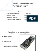 Video Coding Using Graphic Processing Unit