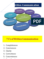 7 C' of Written Communication