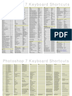 Photoshop 7 Keyboard Shortcuts: Tools File Type Layers Selections