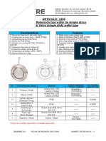 ARTICULO: 2406 Válvula de Retención Tipo Wafer de Simple Disco