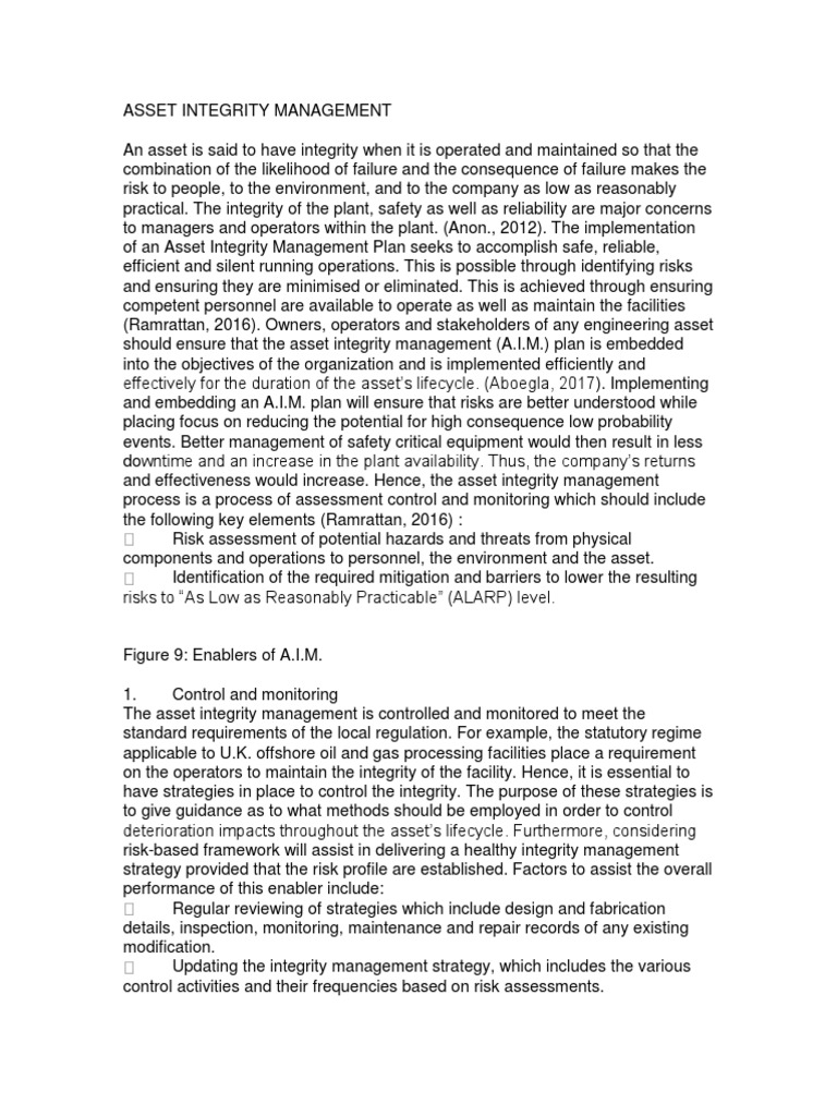 Asset Integrity Management | PDF | Risk | Reliability Engineering