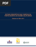 Estudo Descritivo das Tarefas da Parte Escrita do exame CELPE