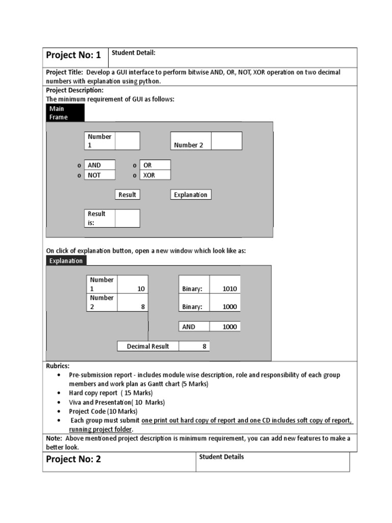 Python GUI Projects for Students | PDF | Areas Of Computer Science ...
