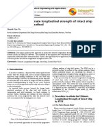 Prediction The Ultimate Longitudinal Strength of Intact Ship by Finite Element Method