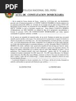 Acta De Registro Domiciliario Pdf Policia Fiscal