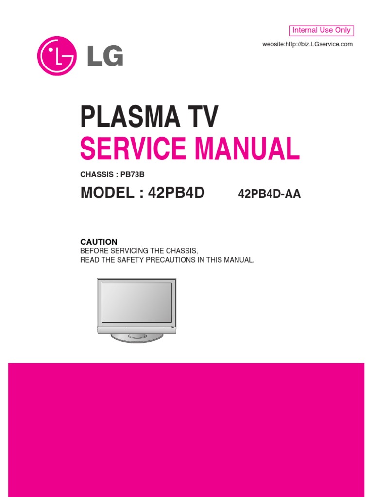 Service Manuals LG TV PLASMA 42PB4D 42PB4D Service Manual | Alternating  Current | Resistor