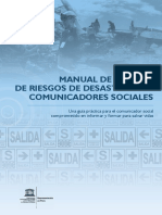 Manual de Gestion de Riesgos de Desastres Para Comunicadores Sociales - Unesco
