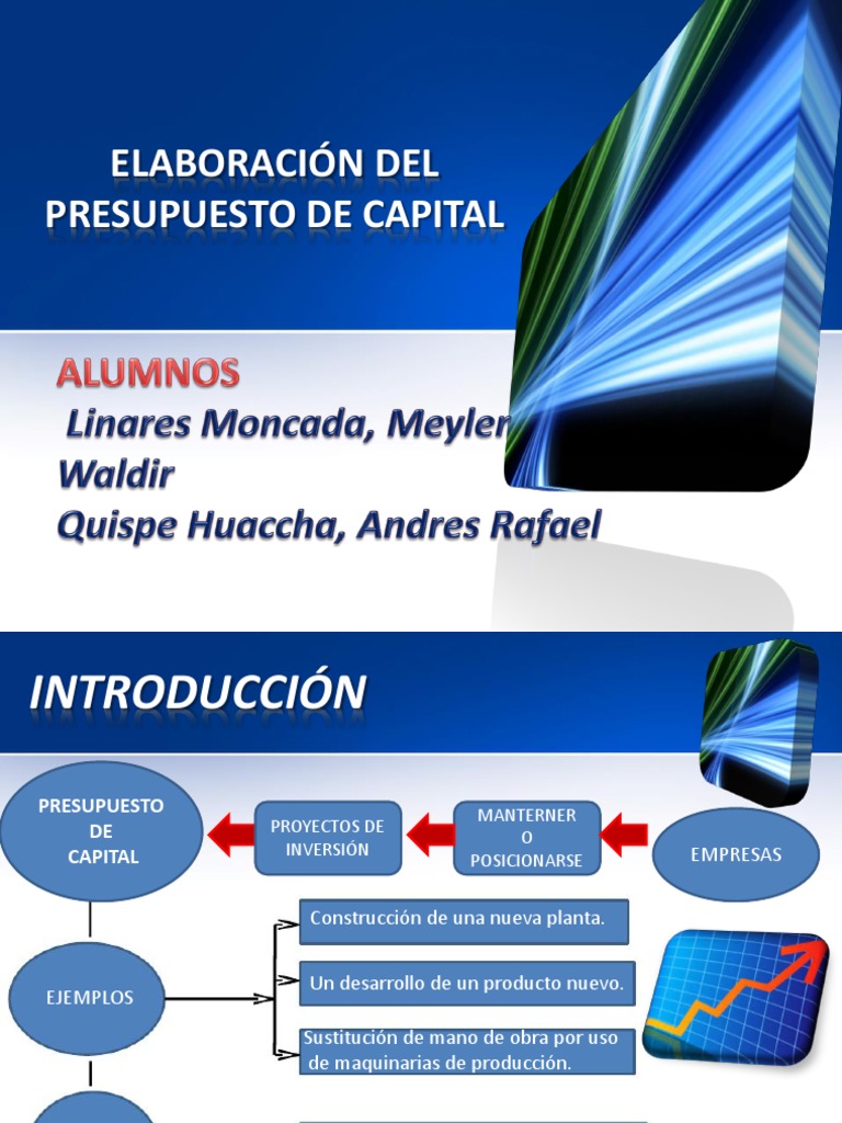 Elaboracion Del Presupuesto de Capital | PDF | Tasa interna de retorno ...