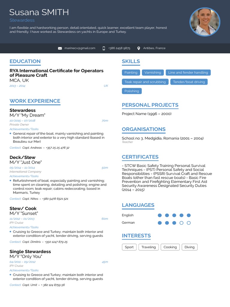 Curriculum vitae format in word picture