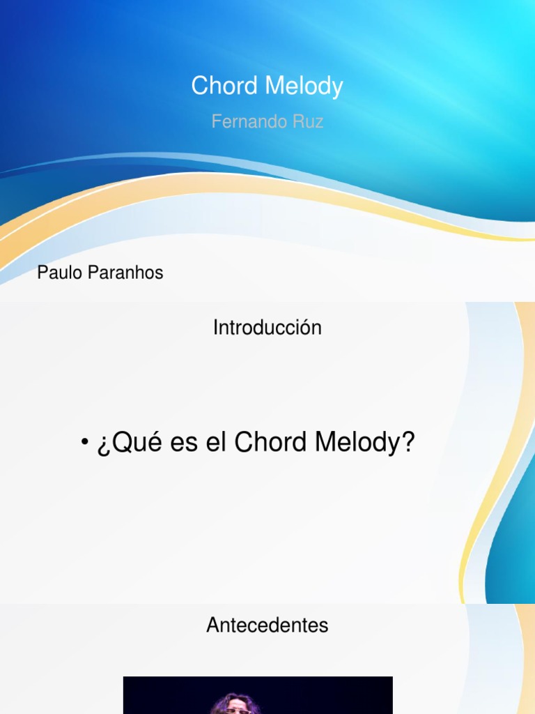Chord Melody | PDF