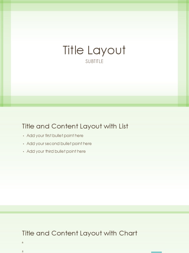 Title and Content Layout Guide | PDF