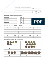 Evaluacion de Matematicas 100