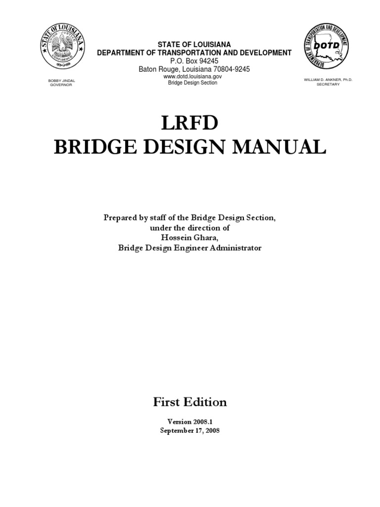 Louisiana LRFD Bridge Design Manual | PDF | Deep Foundation | Fracture