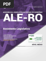 Apostila - Assembleia Legislativa - RO - ALE-RO - Assistente Legislativo - Nova Concursos - 2018