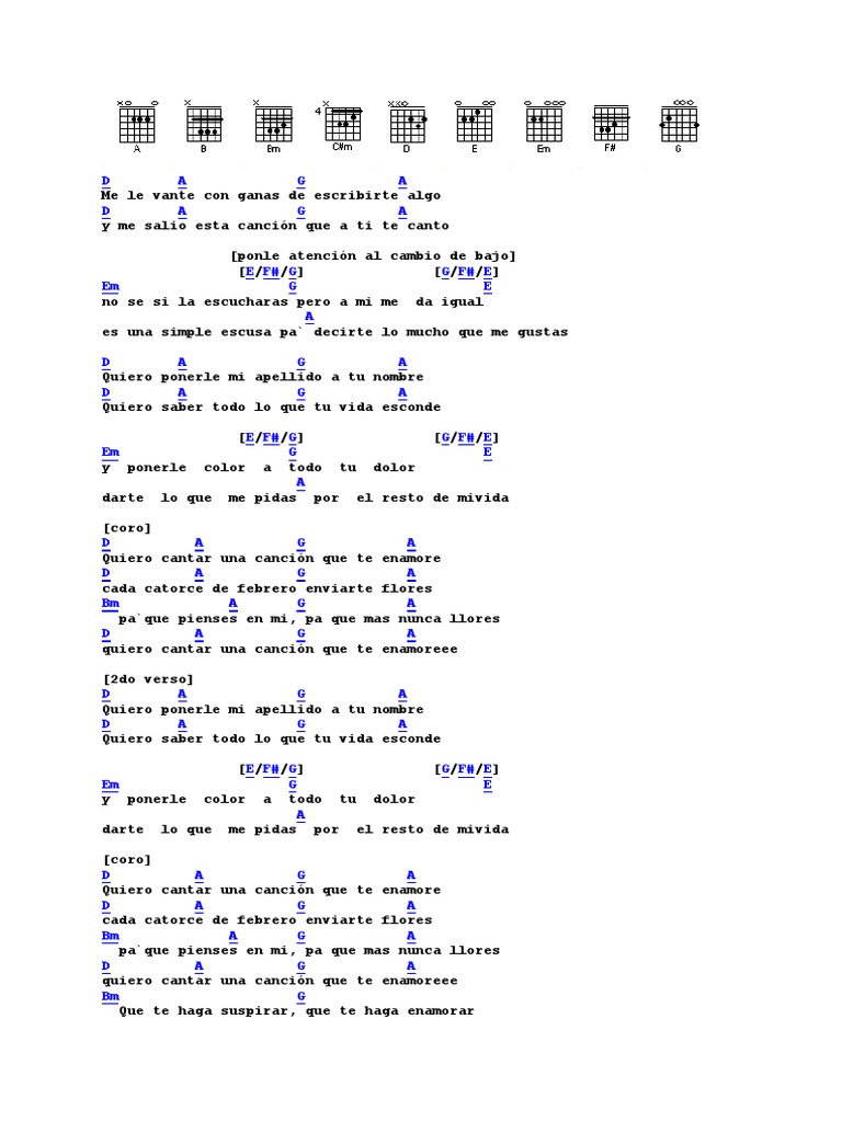 Una Cancion Que Te Enamore PDF Música grabada Ocio