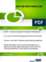 CEFR and the NEW CURRICULUM