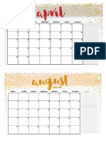 Calendar - printable