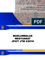 3 Maklumbalas Mesy JPICT JTM 3 - 2018