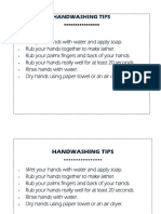 Handwashing Tips