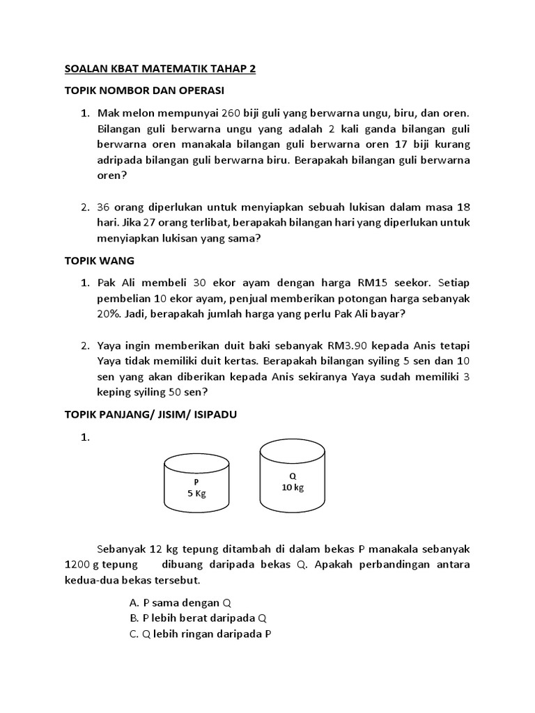 Soalan Matematik Tahun 4 Bentuk Dan Ruang Latih Tubi Matematik Untuk Murid Tahun Enam Ada 10 Soalan Untuk Dijawab Tip Belajar Gps Bestari Penggunaan Kaedah Perwakilan Dalam Meningkat Kefahaman Via