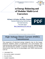 A Study On Energy Balancing and Control of Modular Multi-Level Converters