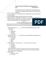 Sample Test Paper For Post of DPA 2