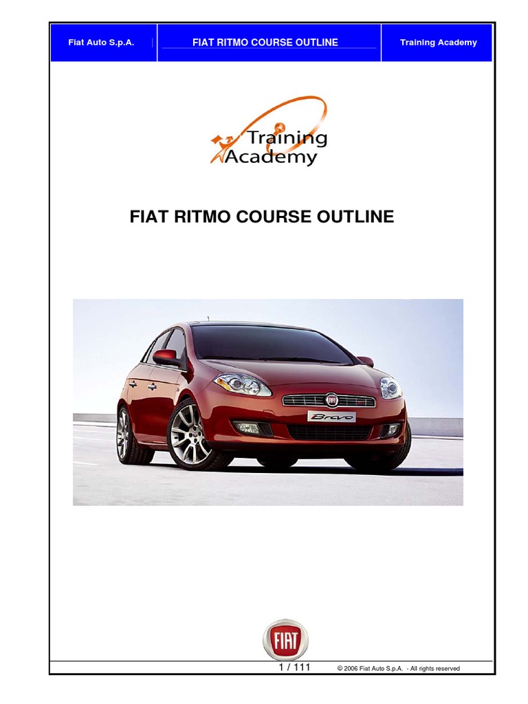 Fiat Bravo Training Manual PDF Diesel Engine Fuel