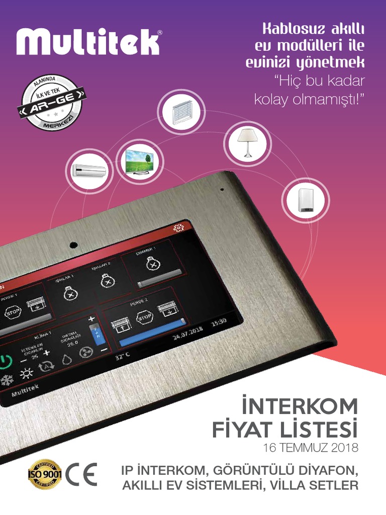 Multitek Interkom Fiyat Listesi 16 Temmuz 2018v1 | PDF