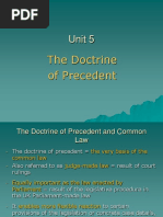 Unit 5: The Doctrine of Precedent