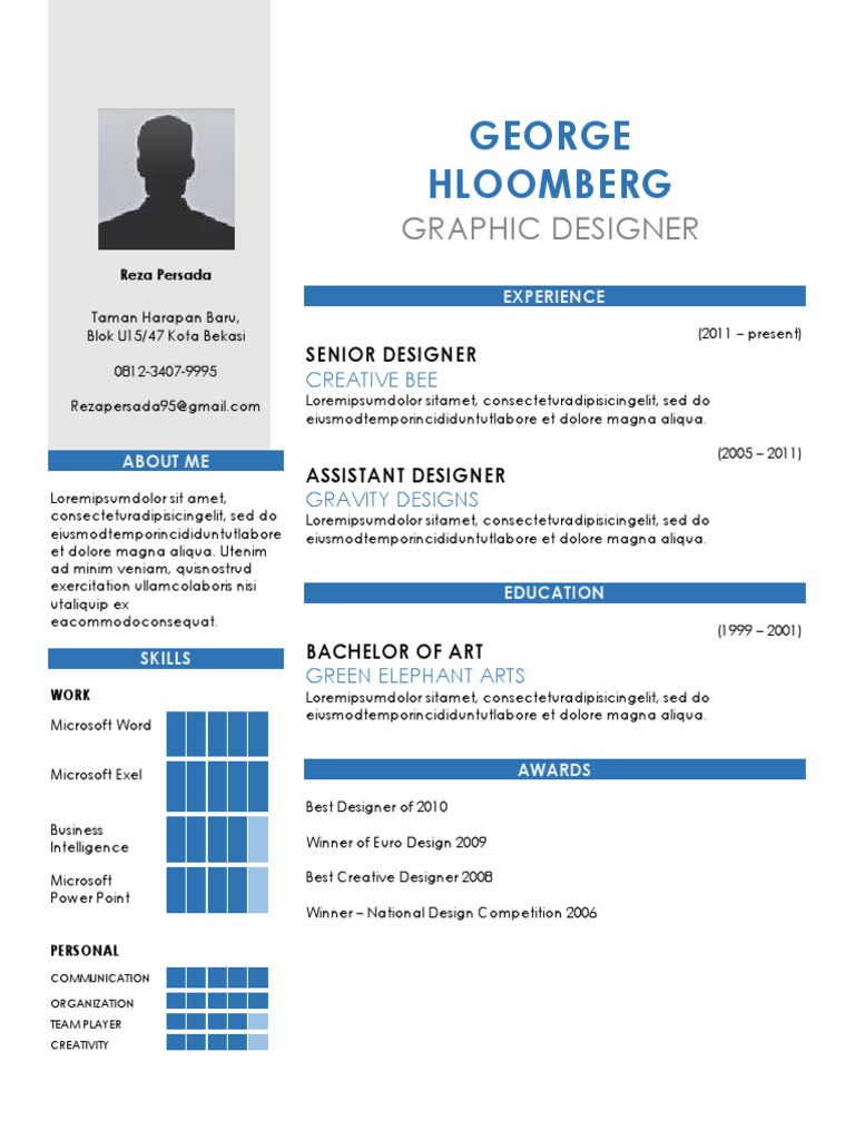 Reza Persada - Graphic Designer Profile | PDF